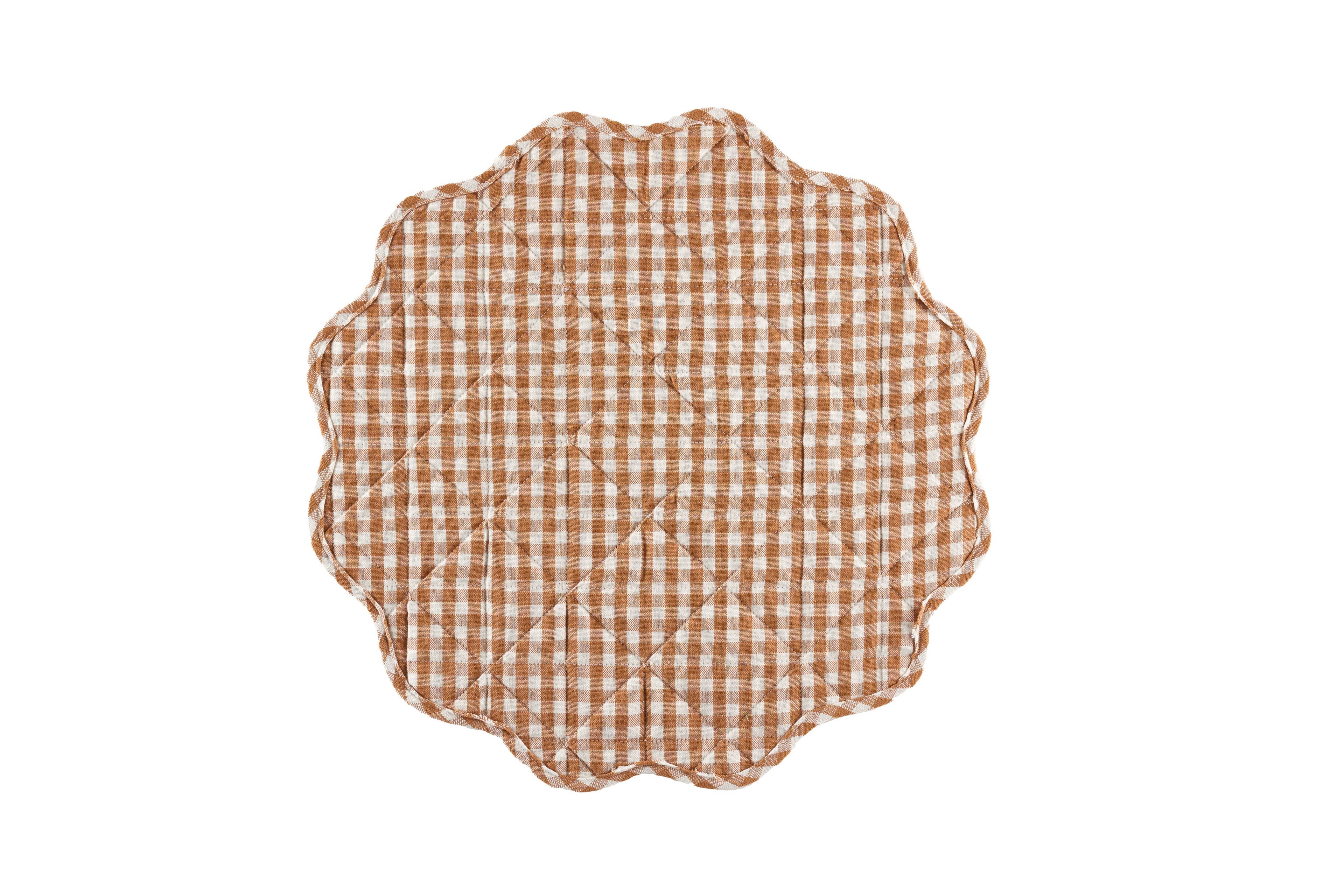 Carmel Gingham Quilted Placemat