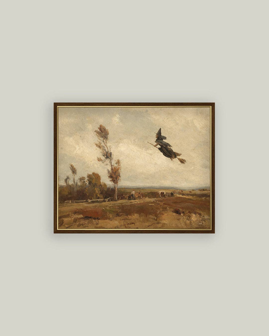 Witch Over an Autumn Sky