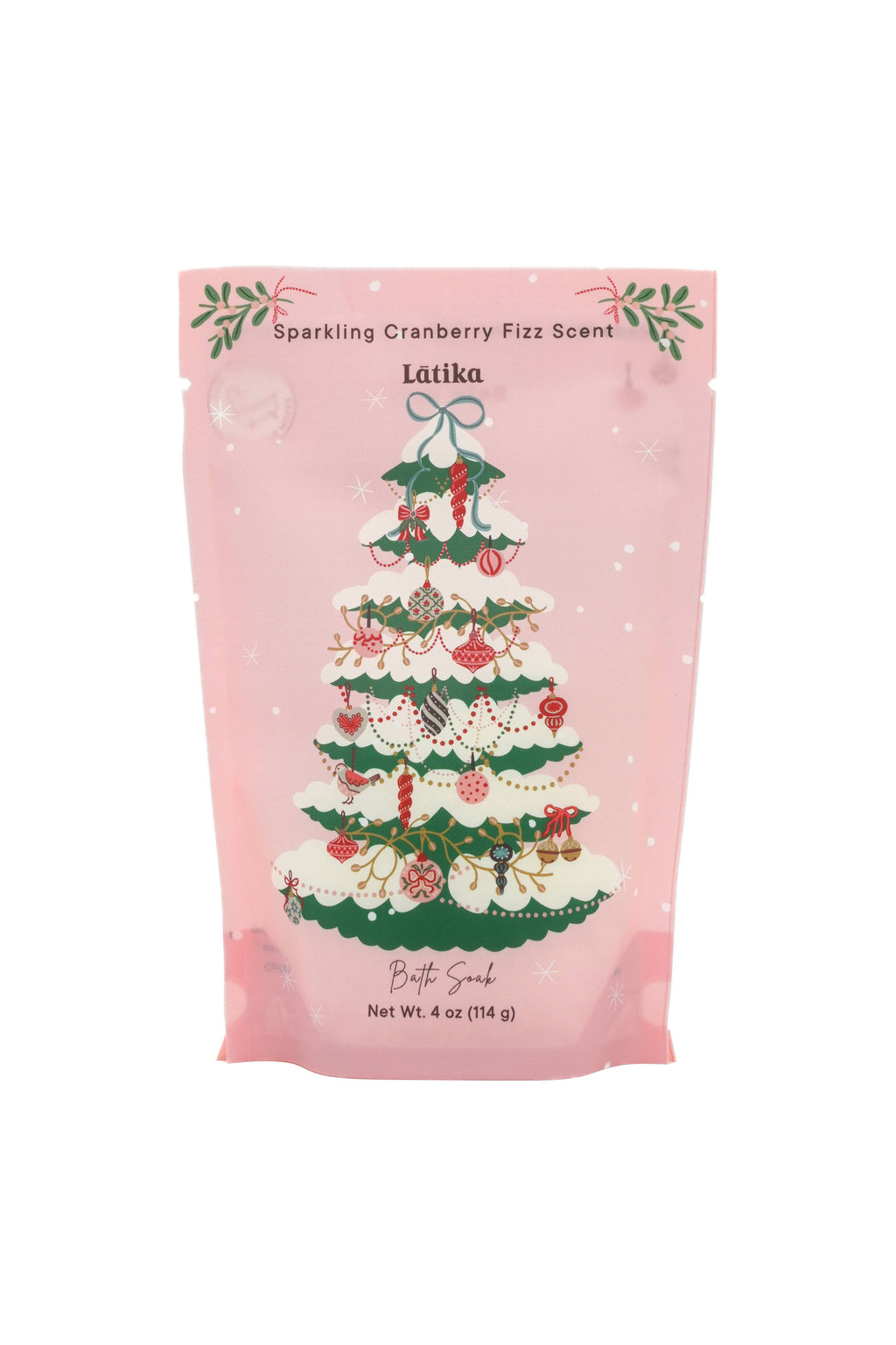 Pink Tree Christmas Bath Salt