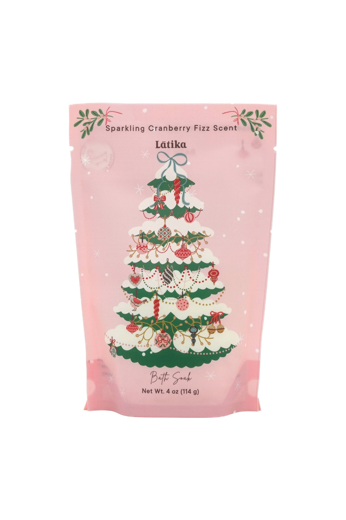Pink Tree Christmas Bath Salt