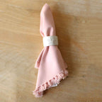 Fringe Napkin   Light Pink