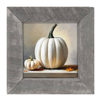 White pumpkin still life