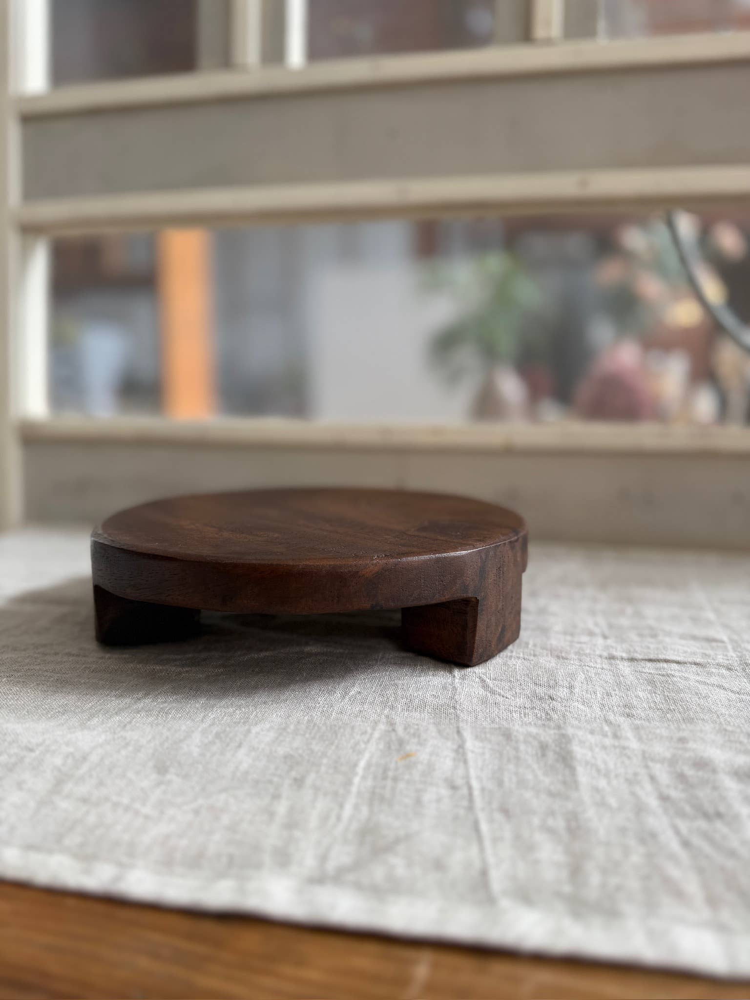 Found Wood Pedestal Med