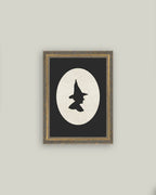 Witch Silhouette Framed