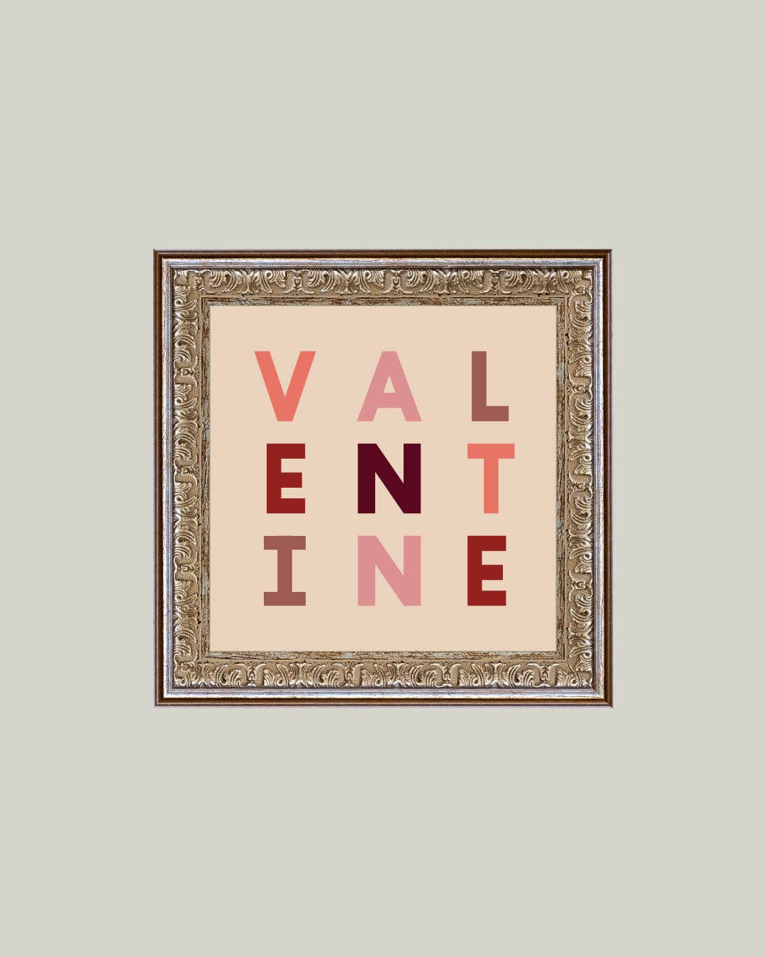 Valentine Framed Antique Art