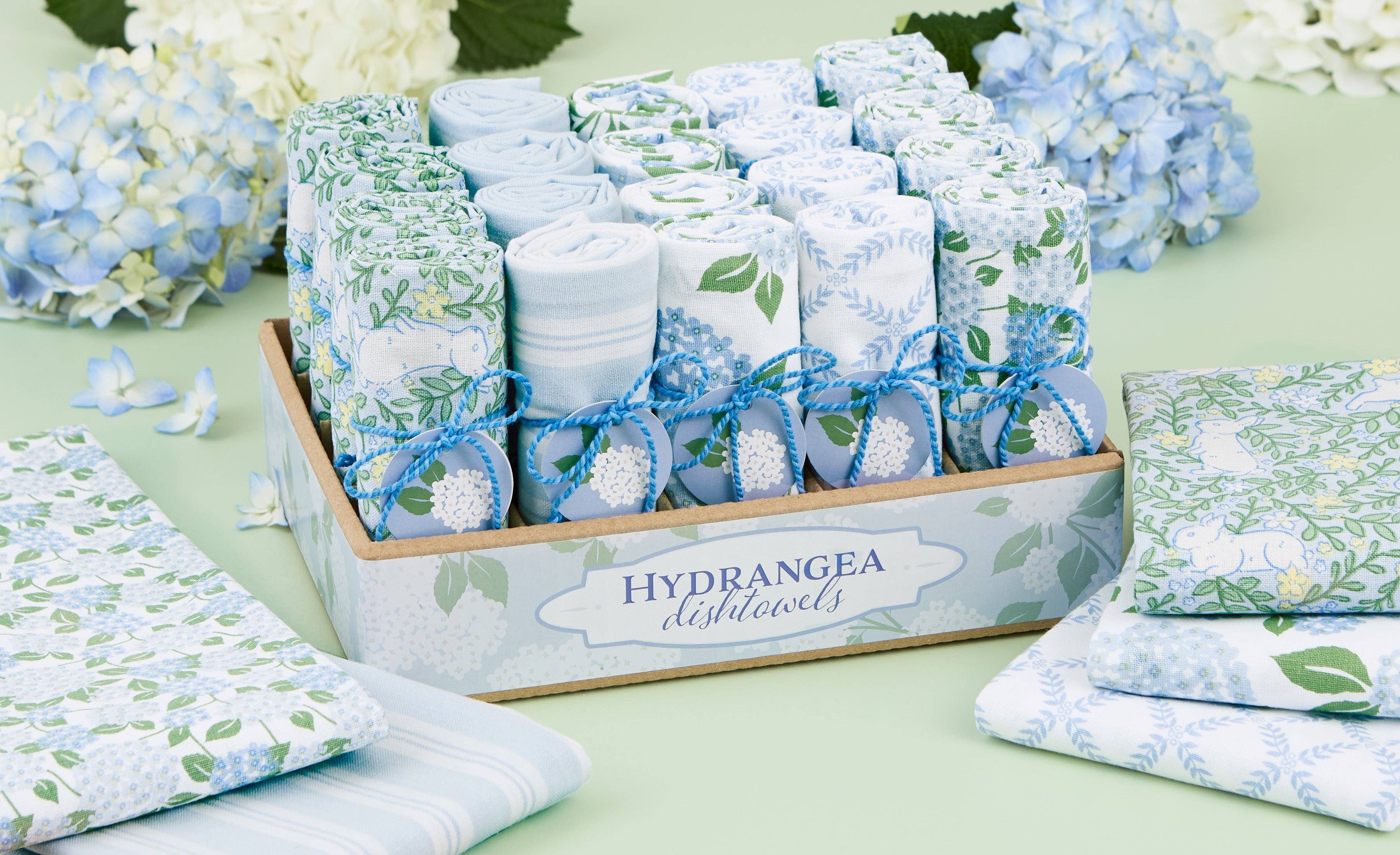 Hydrangea Garden Dishtowels Asst.