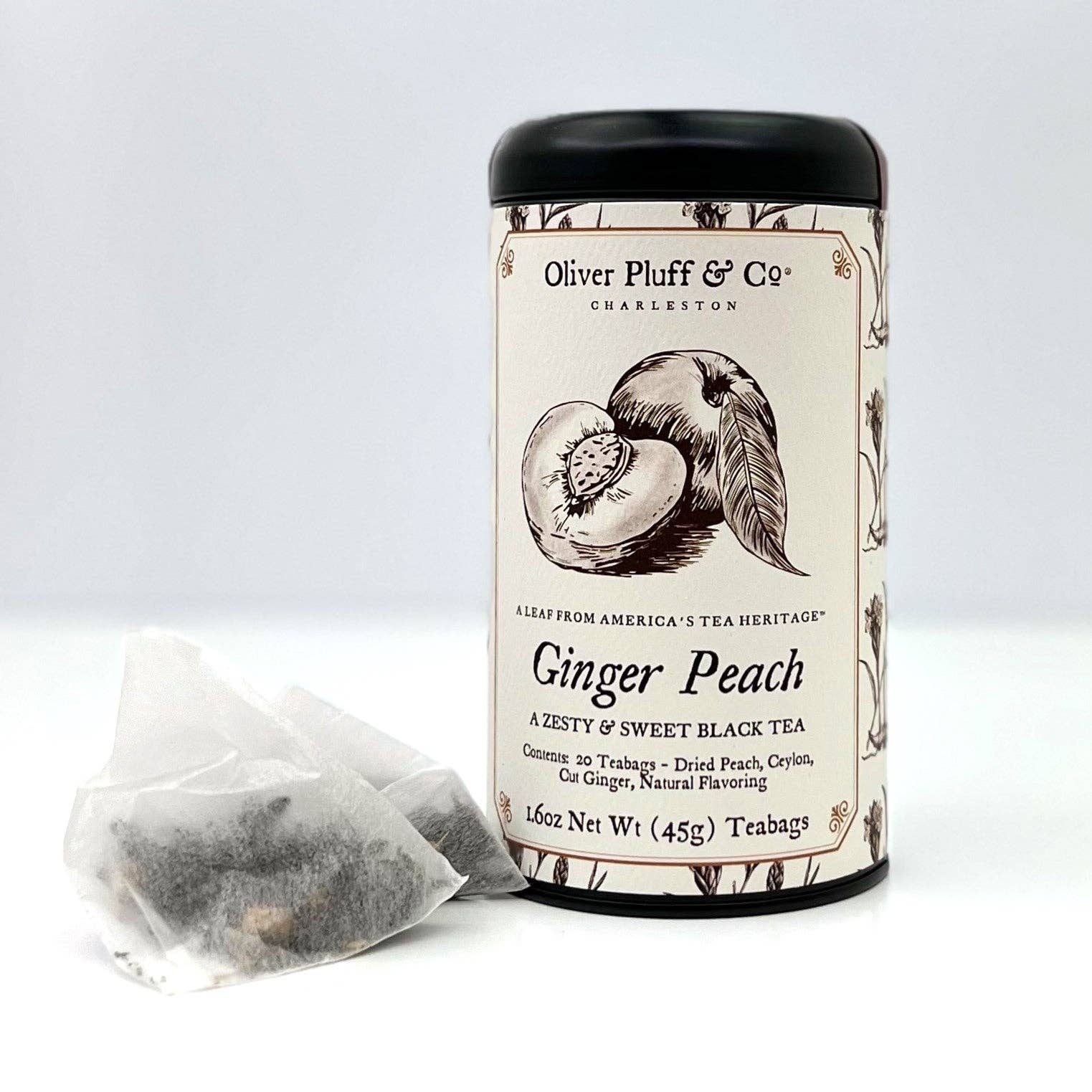 Ginger Peach Tea In Tin