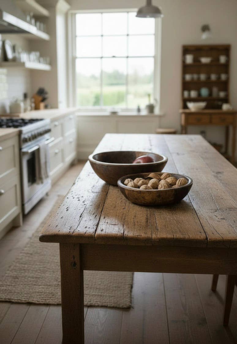 Found Dough Bowl Natural Med