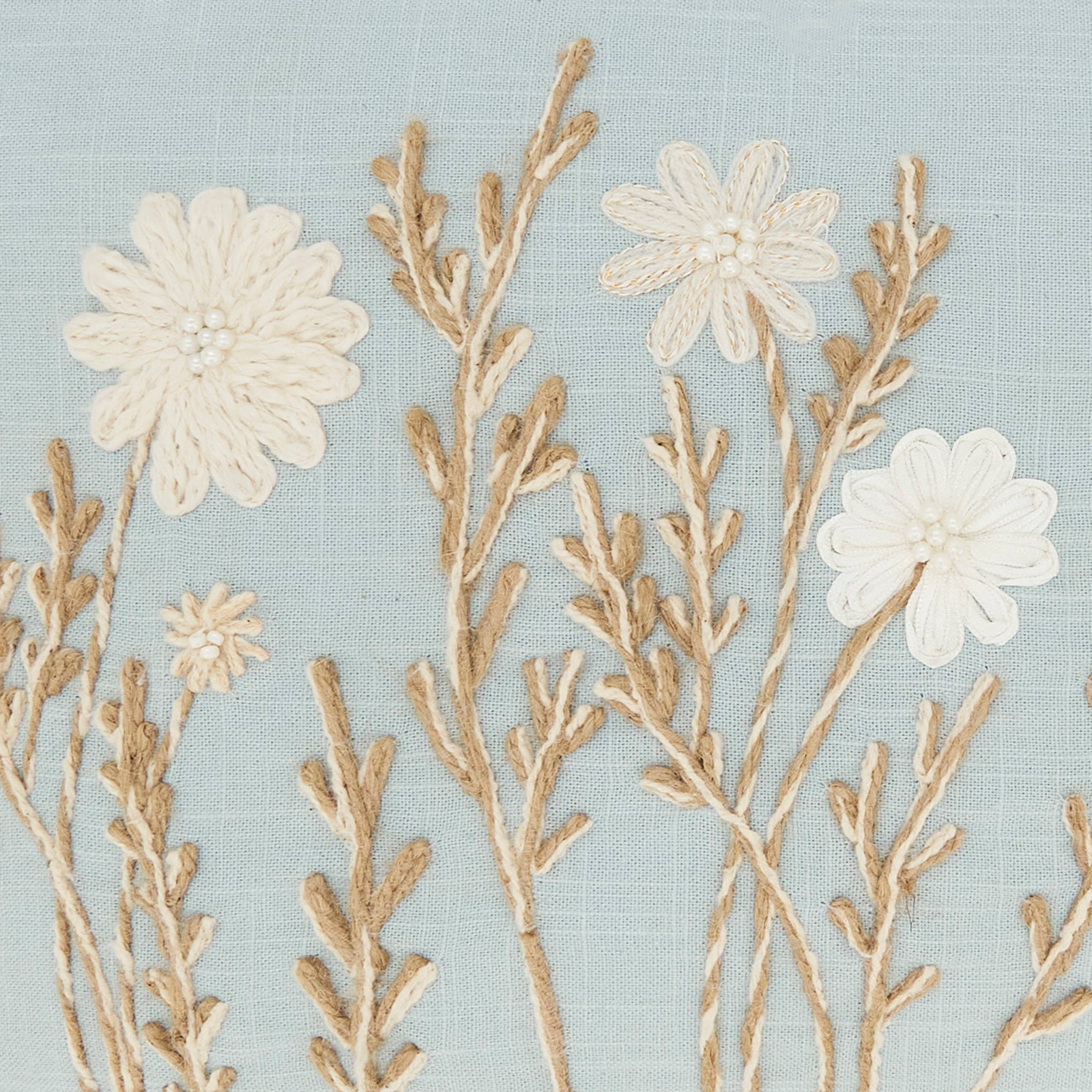 Delicate Floral Pillow