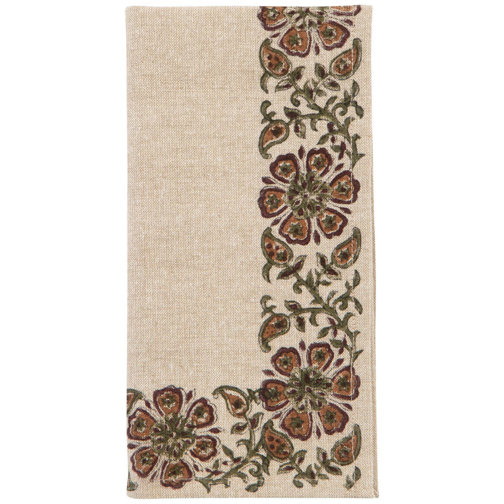 Elysian Block Print Napkins Set/4