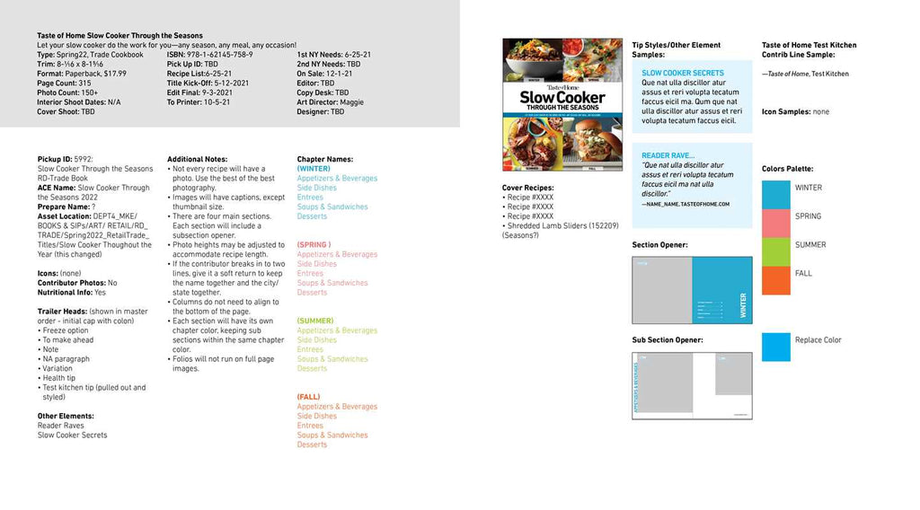 Taste of Home Slow Cooker Through the Seasons