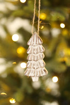 Rustic Pine Holiday Ornaments S/2