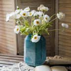 Silk Common Poppy Stem 22"