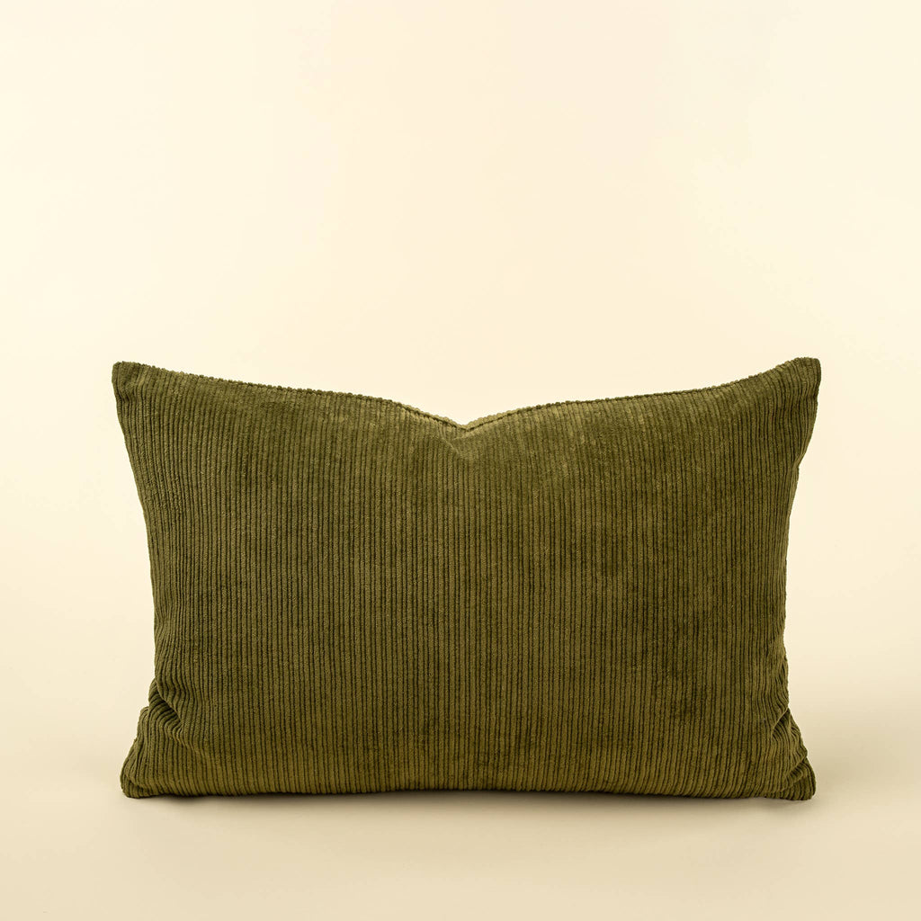 16x24 Wide Wale Corduroy Pillow - Moss