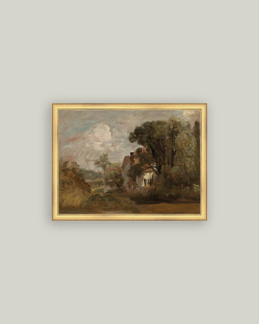 Willy Lott's House Framed Antique Art