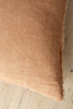 24x24 Lina Linen Pillow Terracotta