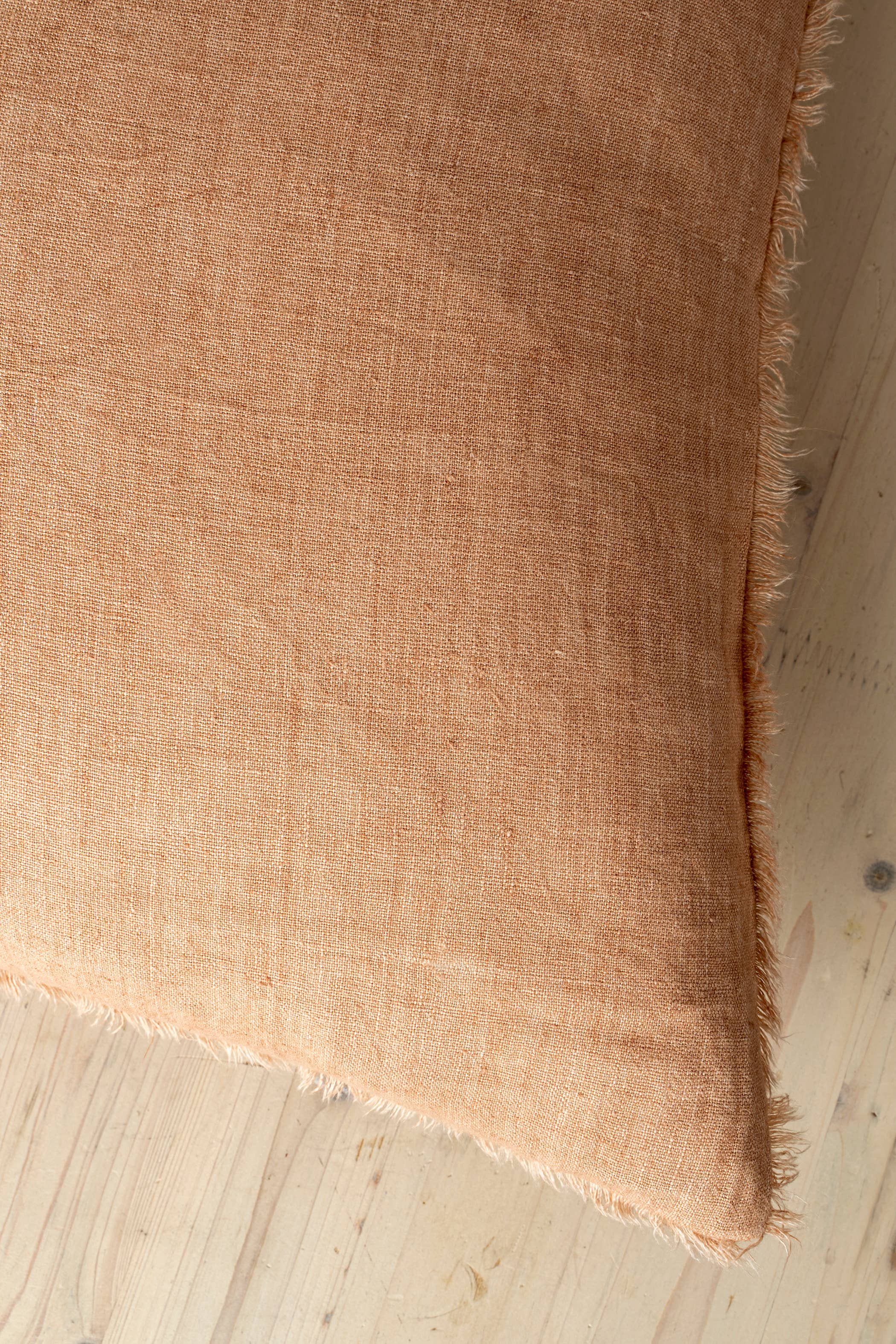 24x24 Lina Linen Pillow Terracotta