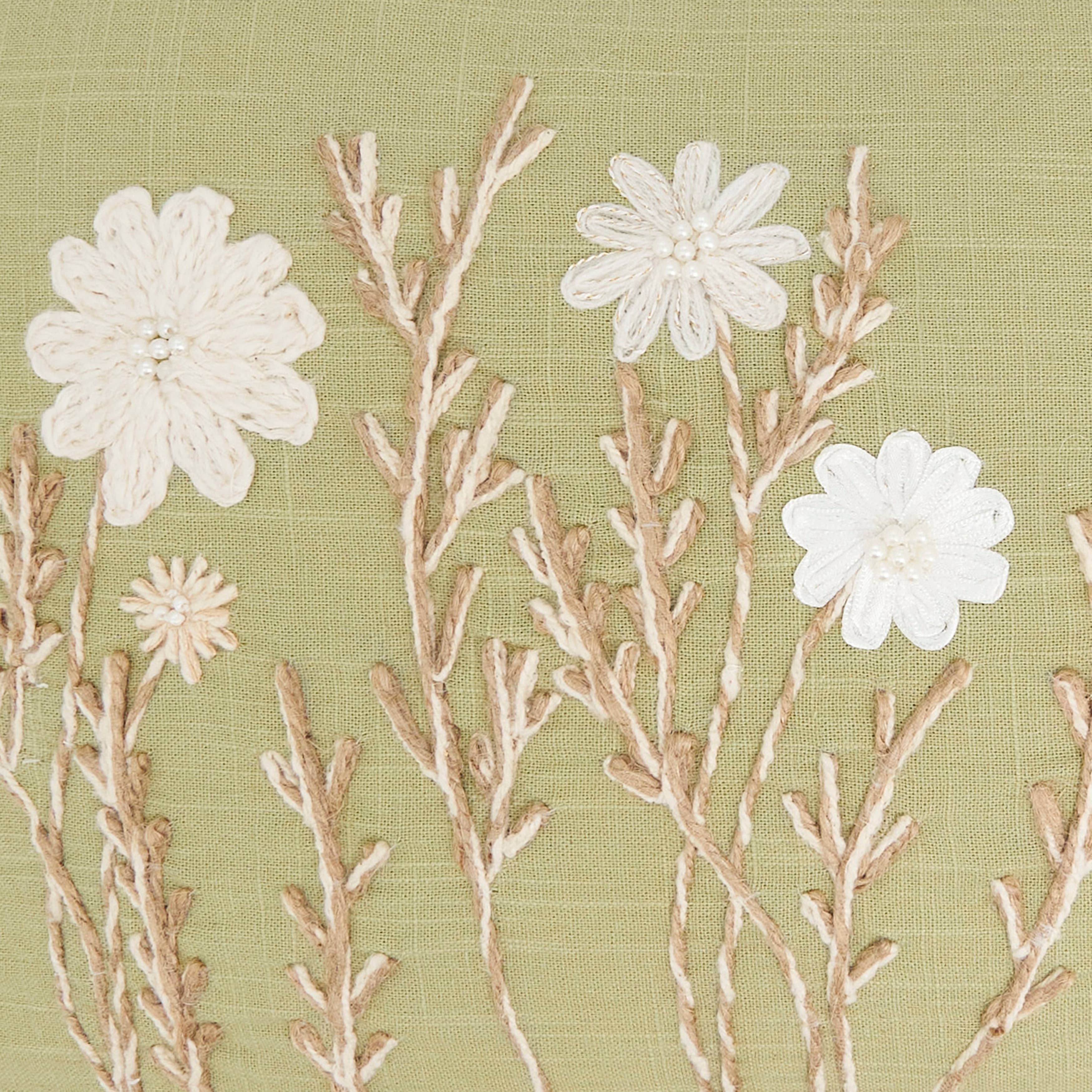 Delicate Floral Pillow