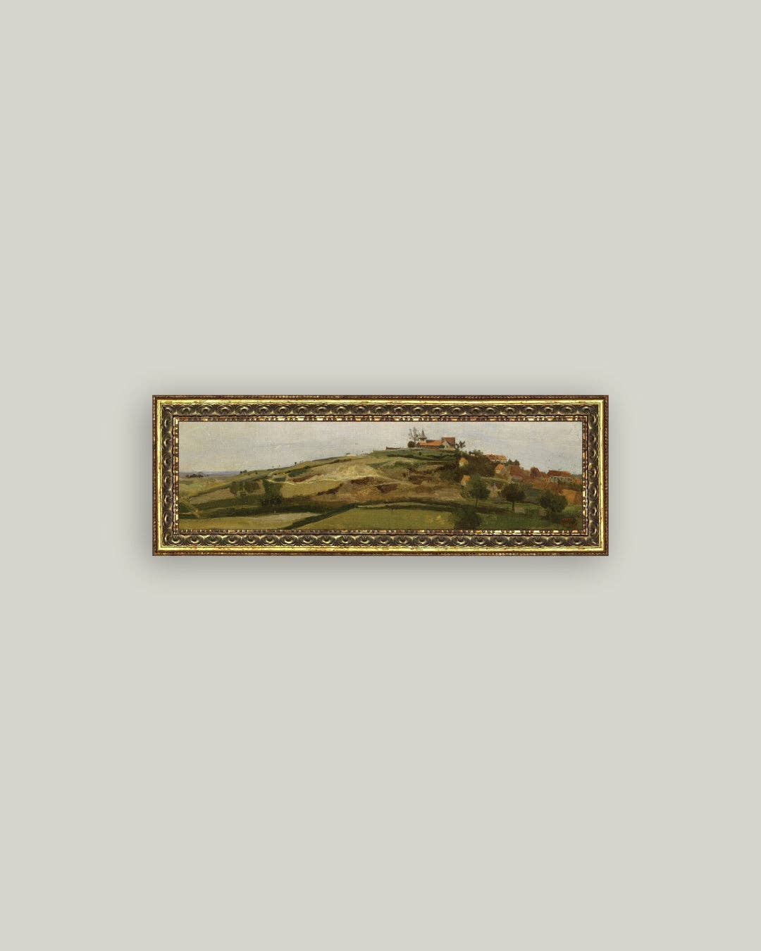 View of Lormes Framed Antique Art