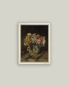 Vase of Pink & Yellow Flowers Framed