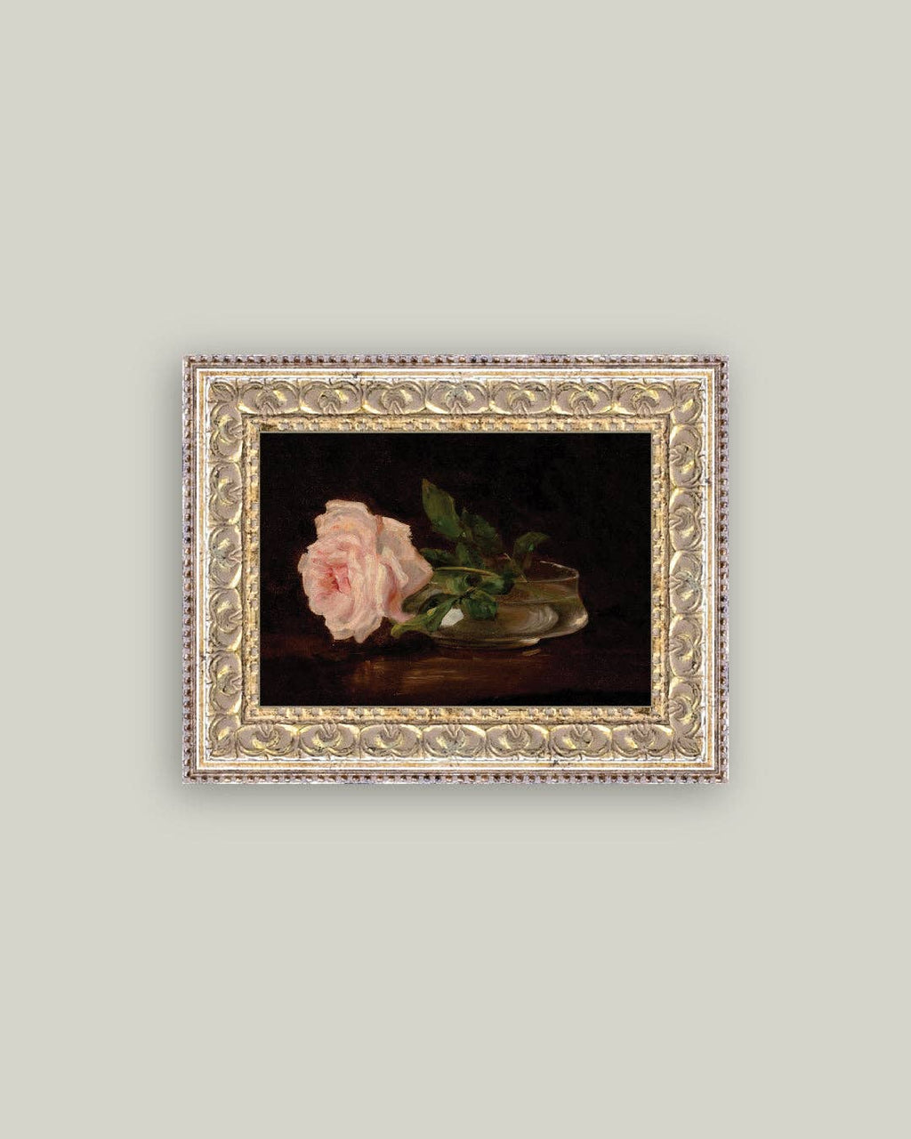 Still Life with Rose Framed Antique Art