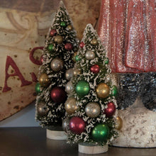 8" Multi Color Bead Bottlebrush Christmas Tree