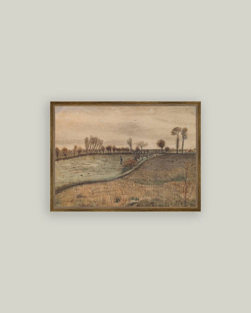 Pollard Willows Framed Antique Art