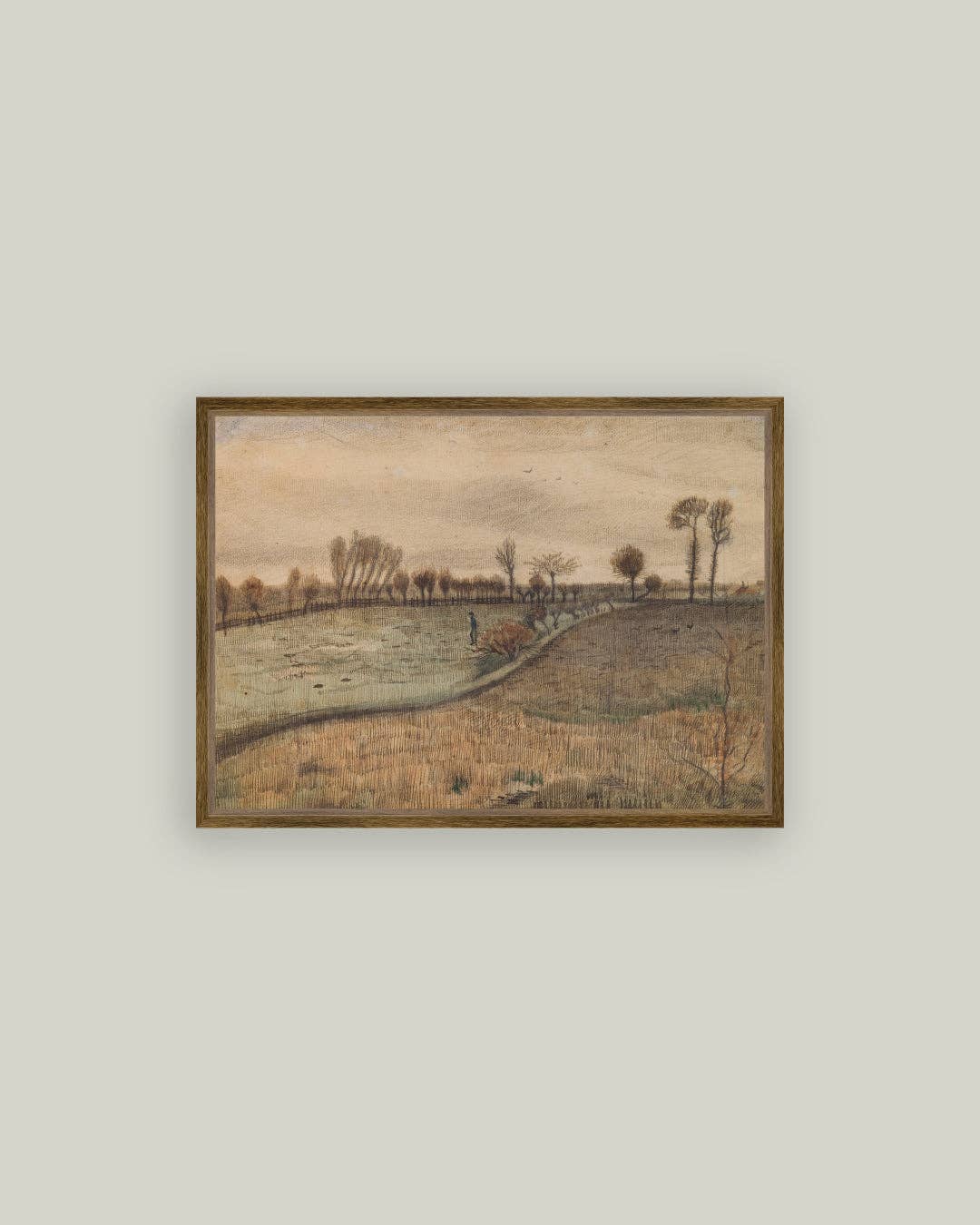 Pollard Willows Framed Antique Art