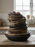 Found Dough Bowl Natural Lg