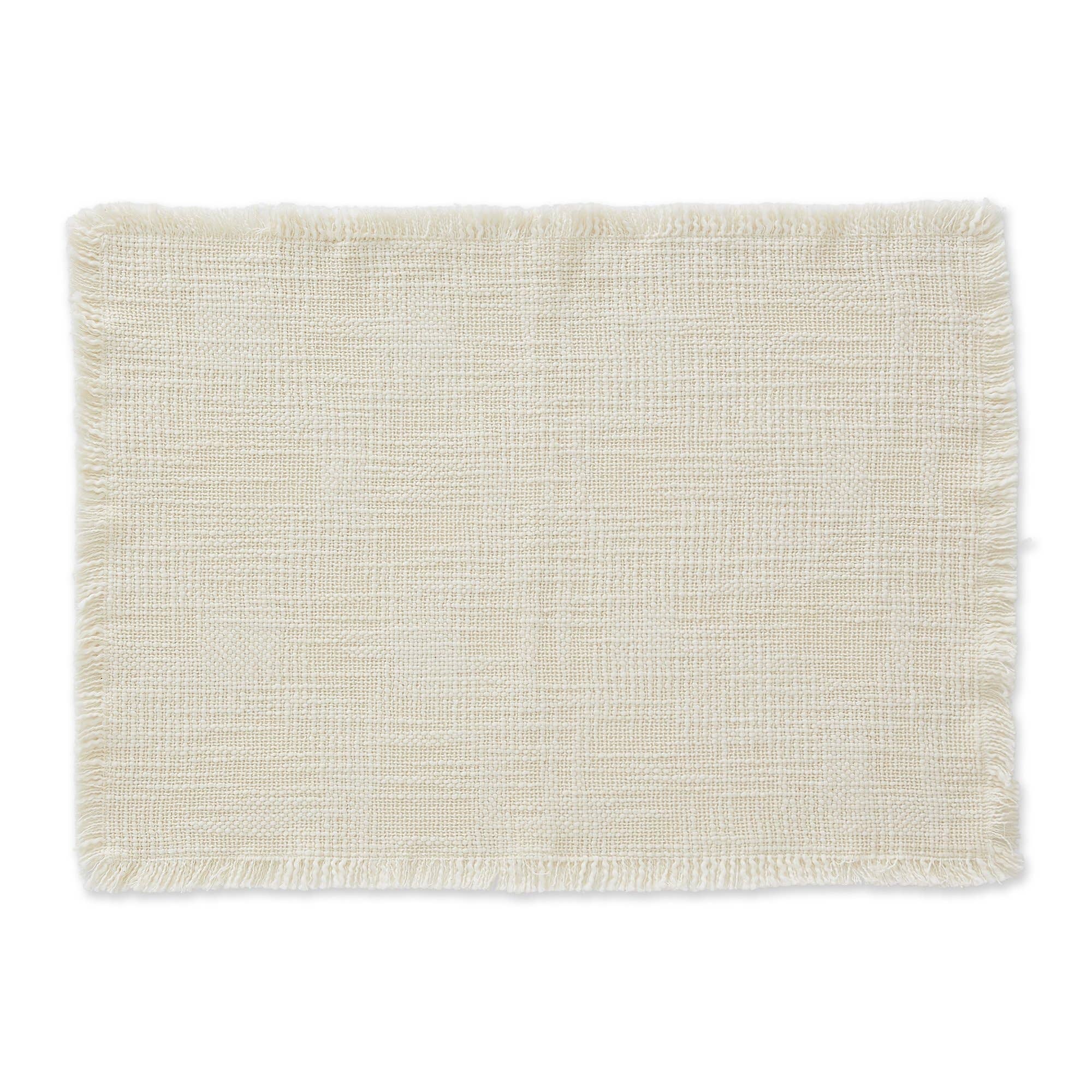 Cream Sugar Basket Fringe Placemat