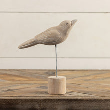 9" Resting Bird on Stand Decor
