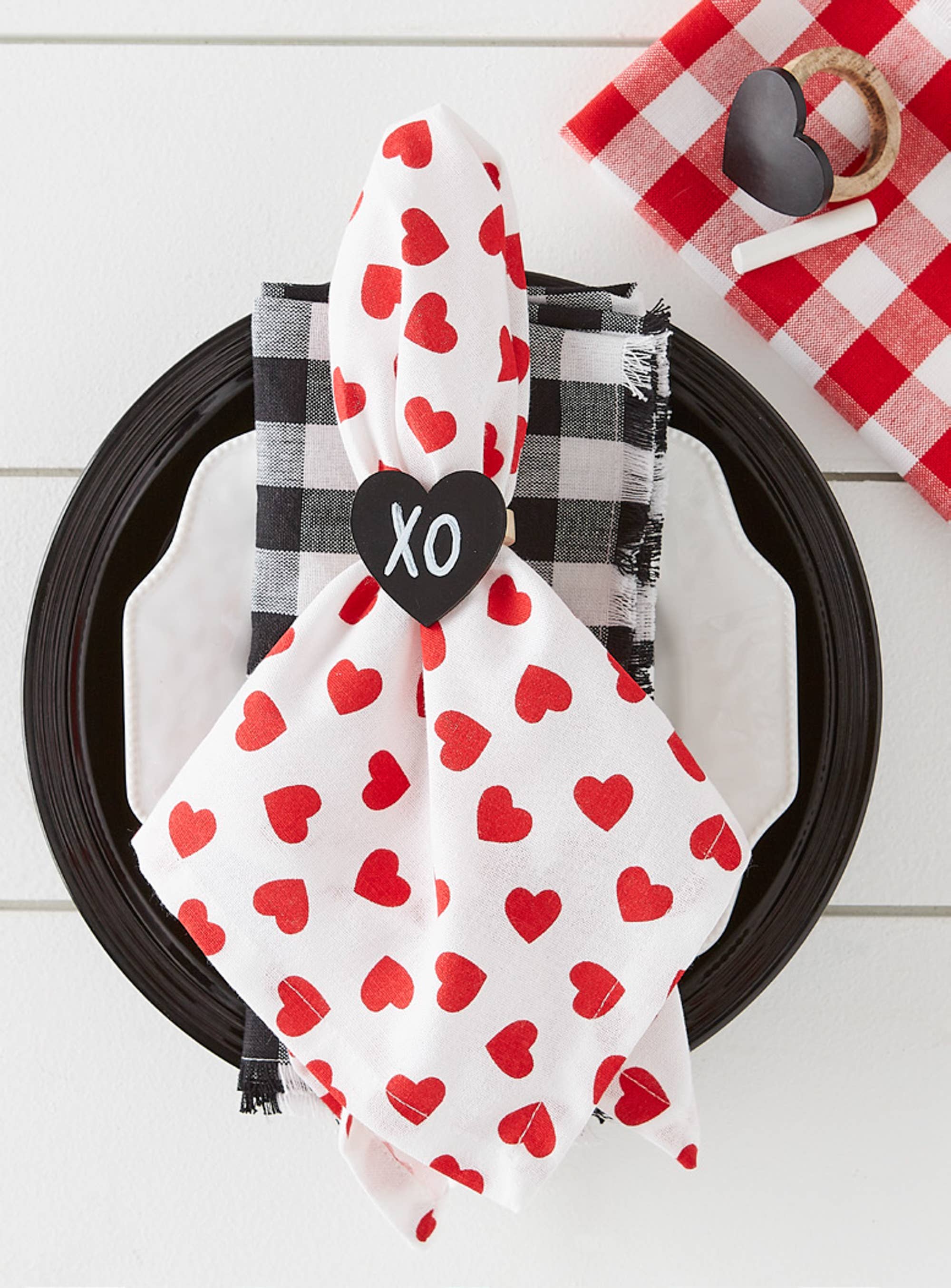 Heart Chalkboard Napkin Ring