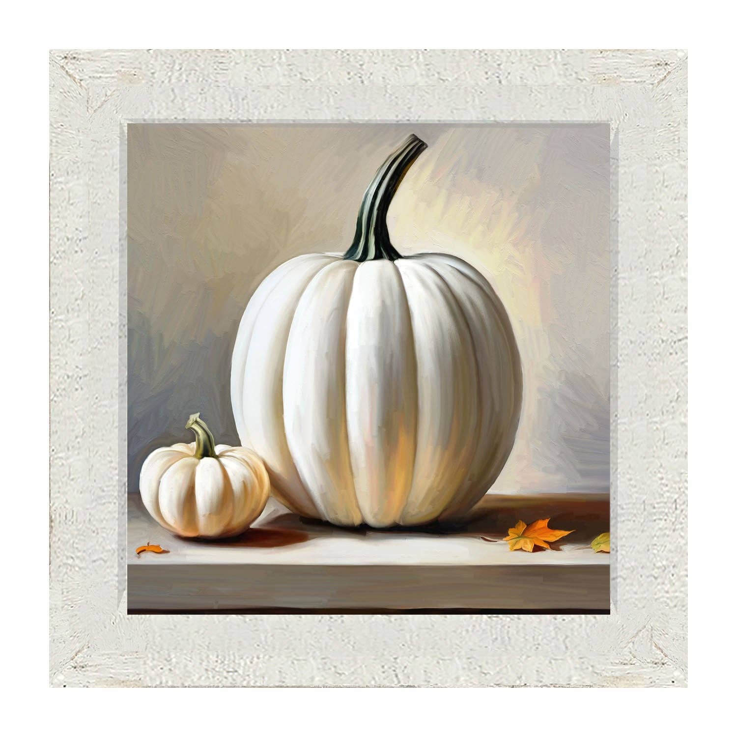 White pumpkin still life