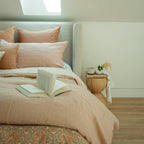24x24 Lina Linen Pillow Terracotta