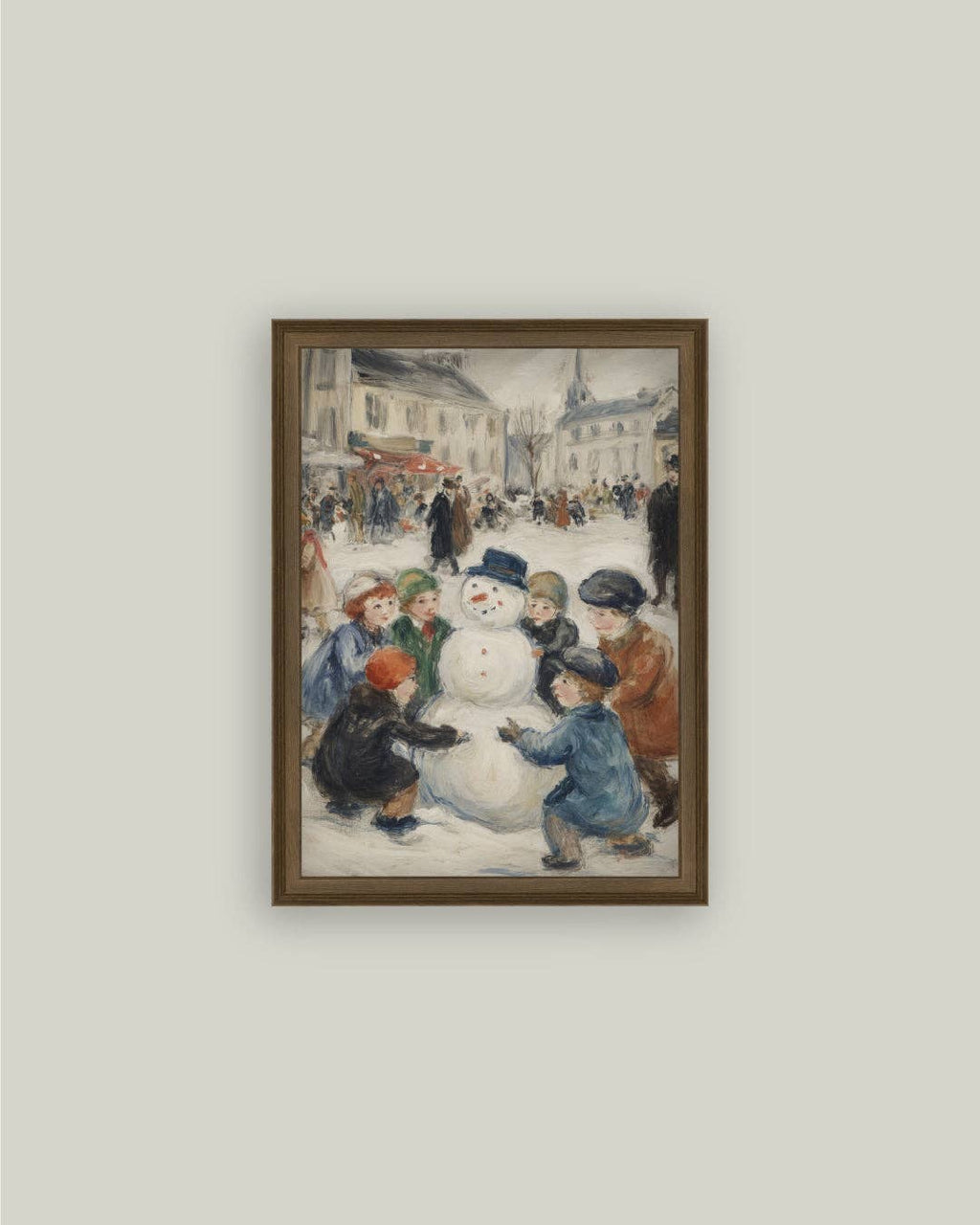 Snowman In The Square