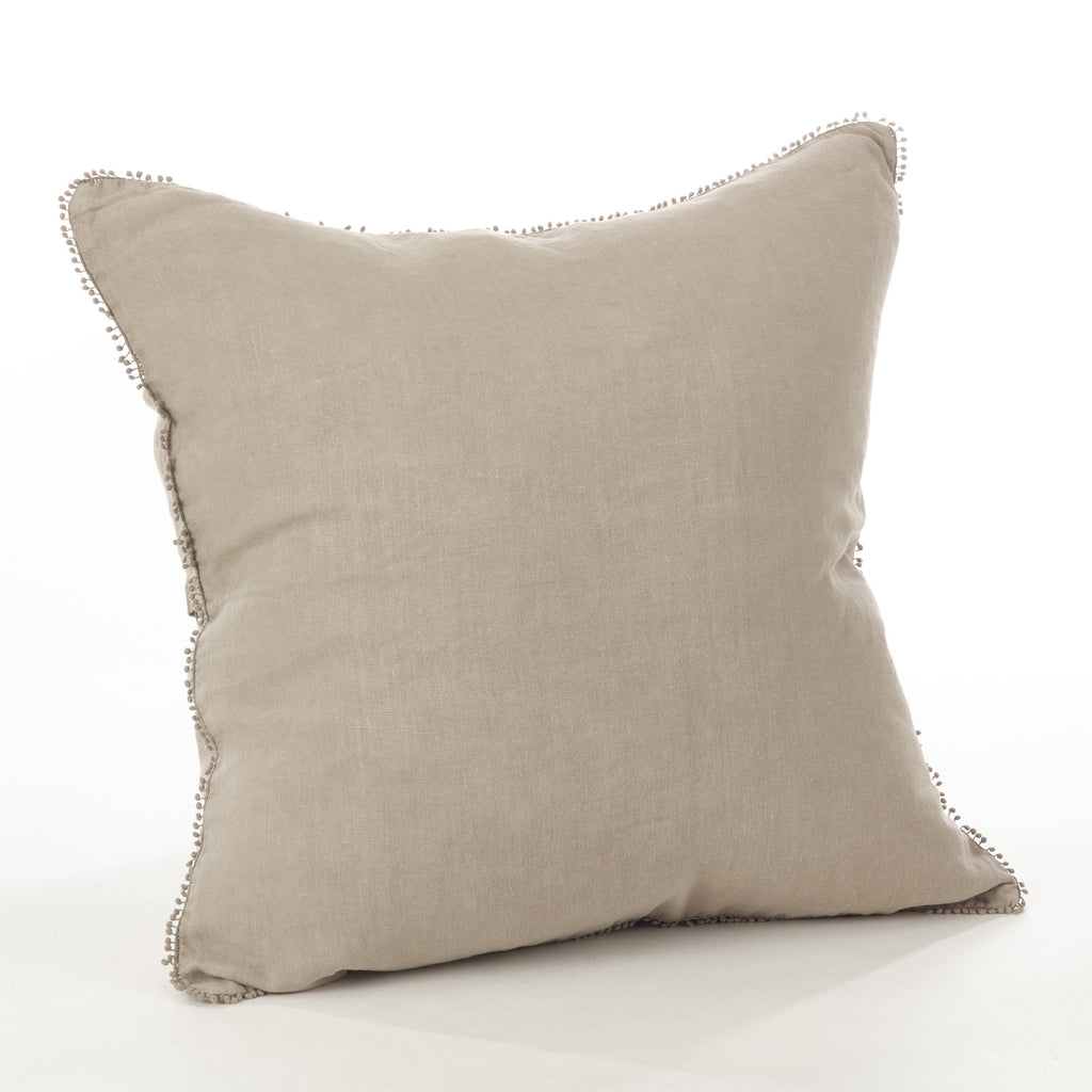 Pompom Design Pillow - Down Filled