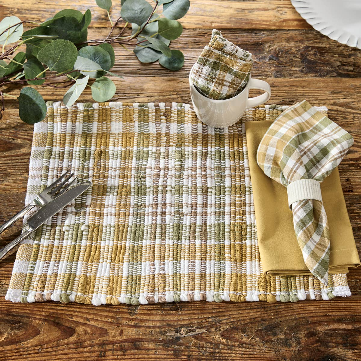 Farmstead Plaid Chindi Placemat