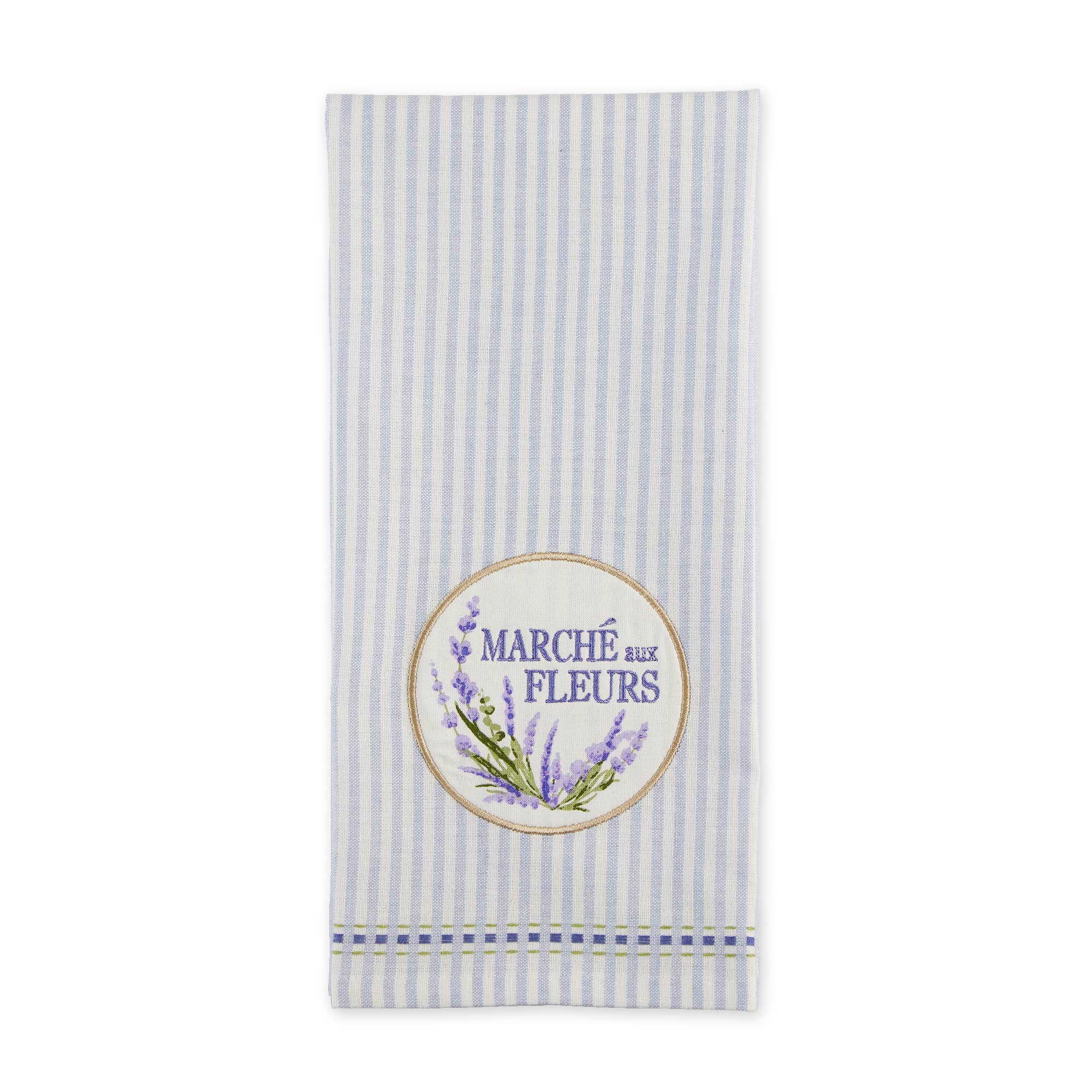 Flower Market Embellished Dishtowel