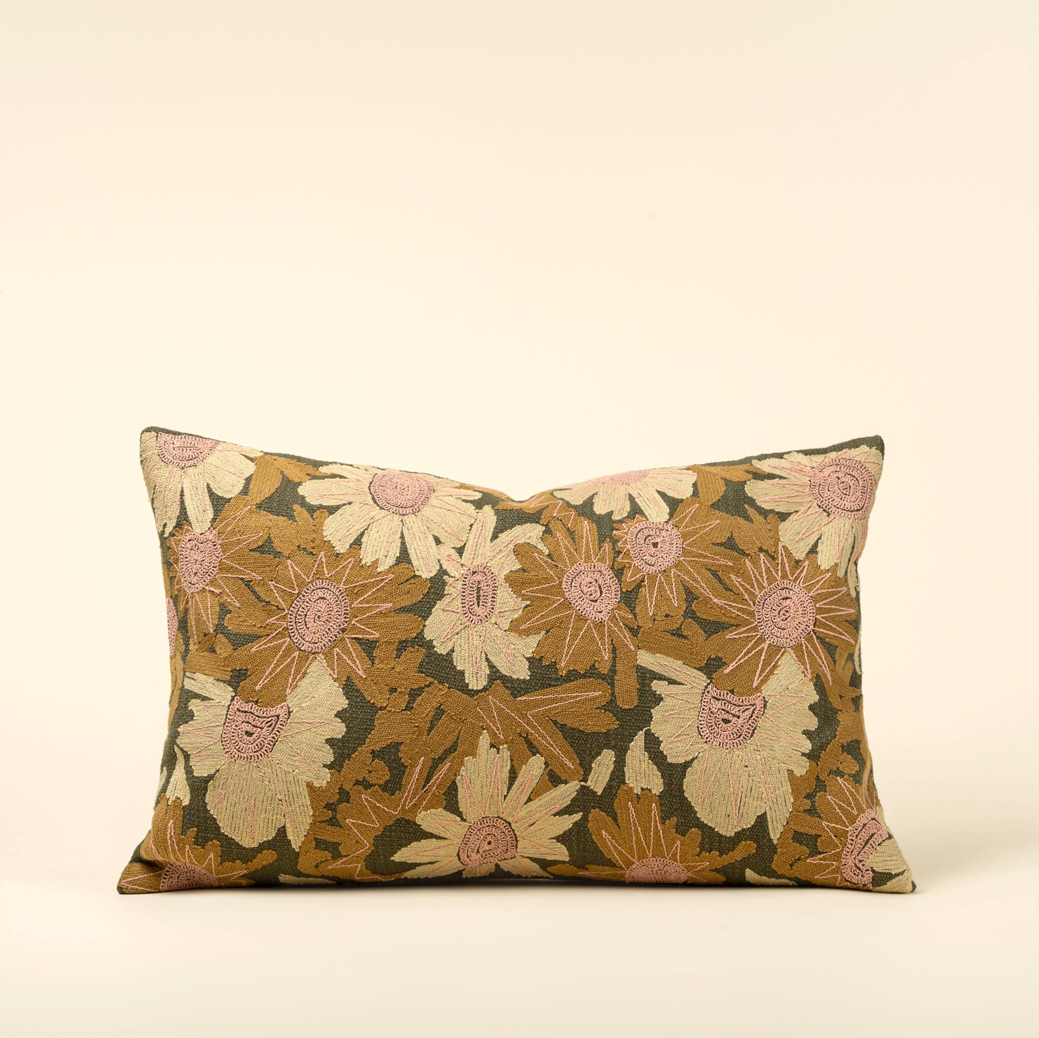 16x24 Flower Grove Embroidered Pillow