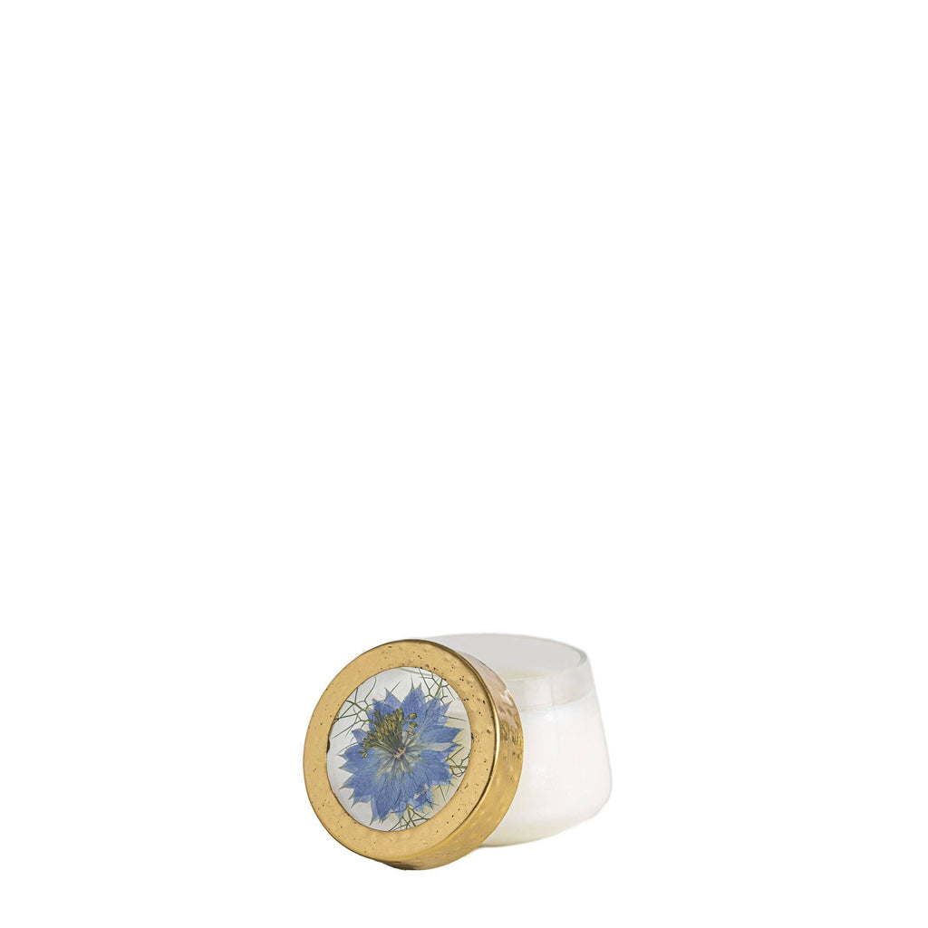 Petite Pressed Floral Candle - Sea Salt Mist