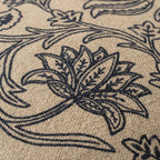 24x24 Lotus Linen Pillow-Blue