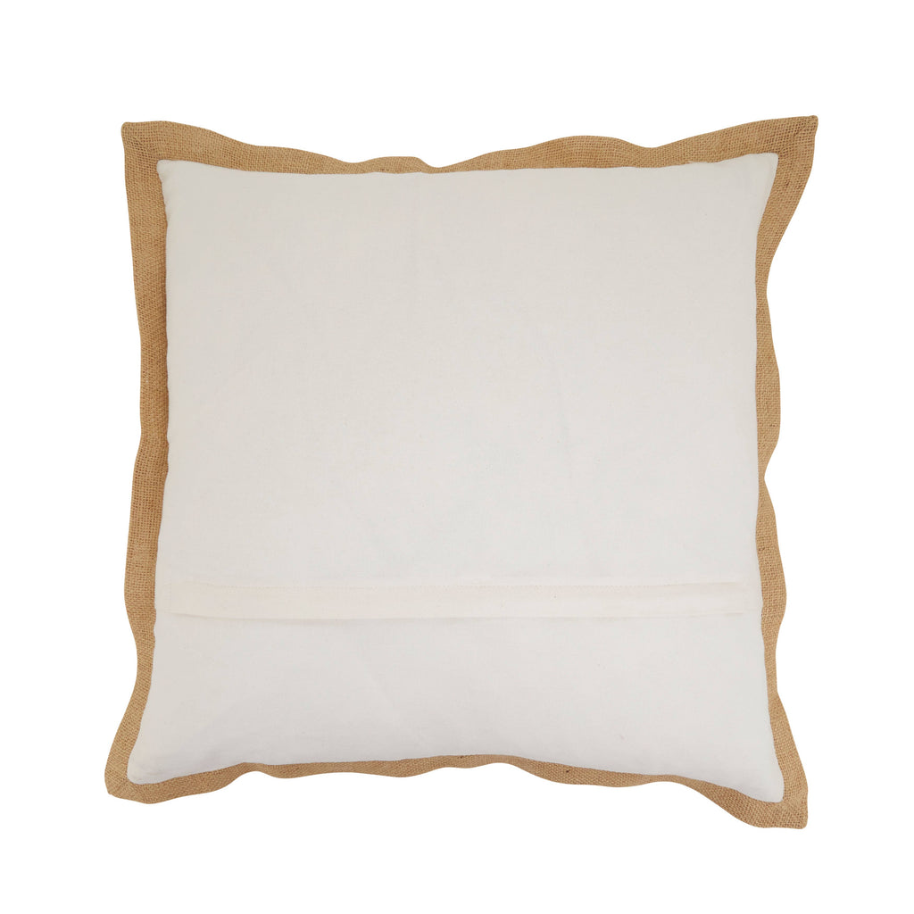 Embroidered Turkey Throw Pillow