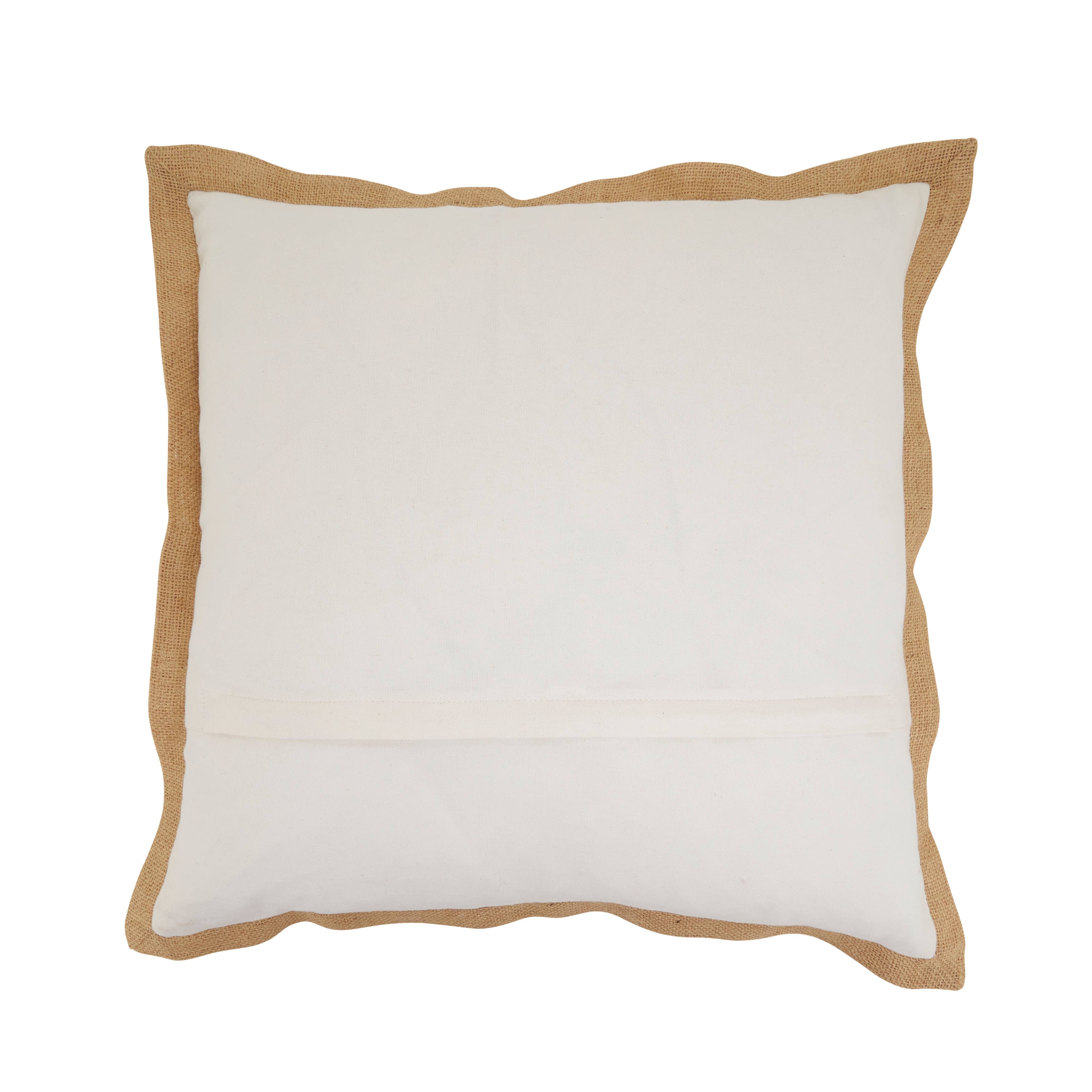 Embroidered Turkey Throw Pillow