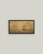 Seascape Town Framed