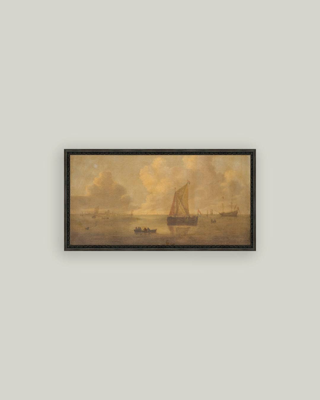 Seascape Town Framed