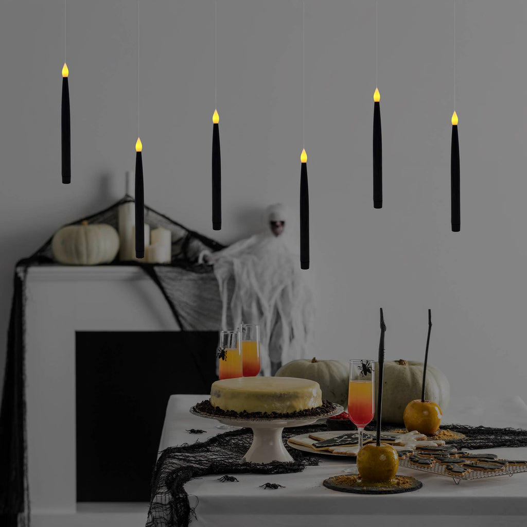 Hanging Black Taper Candle