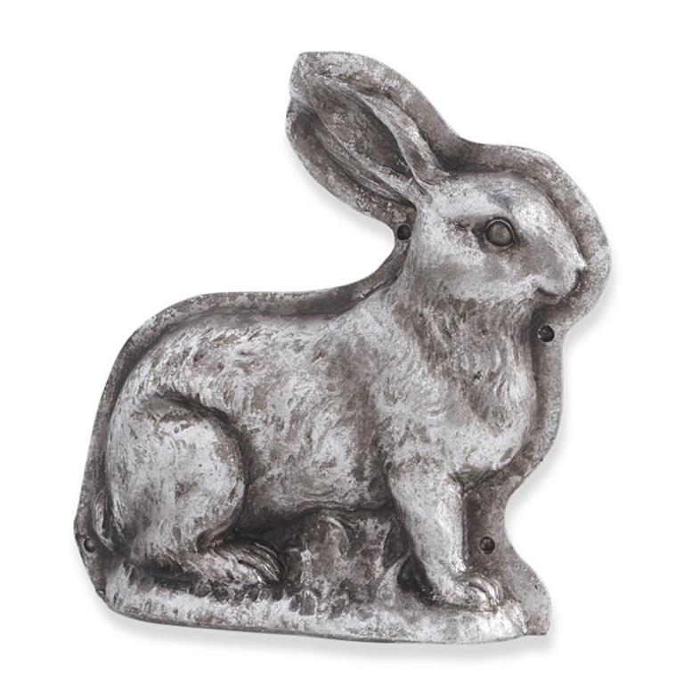 Antique Silver Bunny Candy Mold