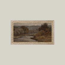 Autumn River Framed Antique Art - 20" x 11" pic 2
