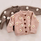 Blush Flower Baby Cardigan - 6 to 12M