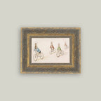 Biking Bunnies Framed Antique Art - 16" x 12" pic 3